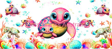 Load image into Gallery viewer, 40oz UV DTF wrap - Mumma & Baby Turtle