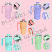 Load image into Gallery viewer, Sublimation 20oz Candy Macaron tumblers with handle