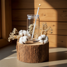 Load image into Gallery viewer, Sublimation 16oz Snow Globe Libby glasses with clear acrylic lid (please read description)