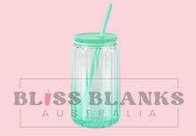 Load image into Gallery viewer, 16oz Ribbed Glass Libby snow globes