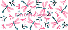 Load image into Gallery viewer, 40oz UV DTF wrap - Pink Dragonflies