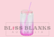 Load image into Gallery viewer, 16oz Ribbed Glass Libby snow globes