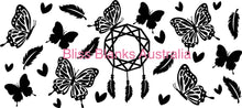 Load image into Gallery viewer, 40oz UV DTF wrap - Dream Catcher, Butterflies and Feathers