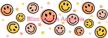 Load image into Gallery viewer, 40oz UV DTF wrap - Smiley Faces
