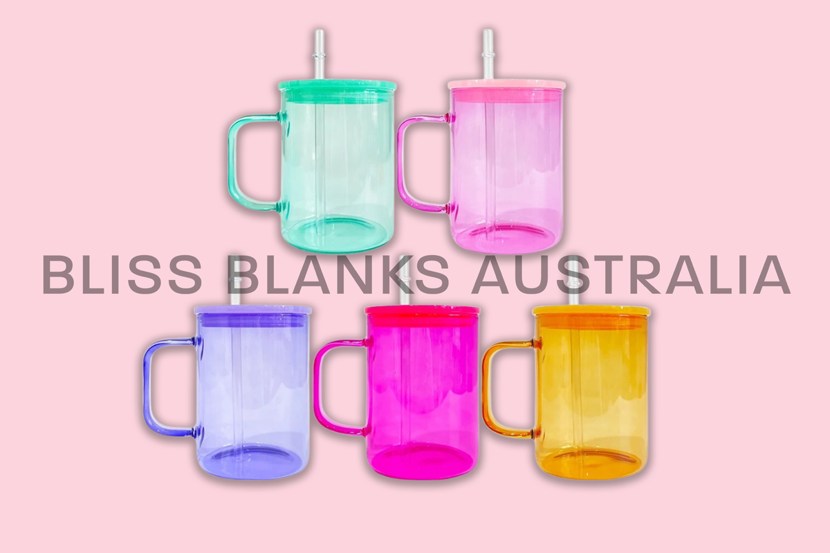 17oz Sublimation Jelly Bean Mugs x5 Bliss Blanks Australia
