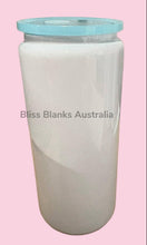 Load image into Gallery viewer, Sublimation Stainless Steel 16oz Libby with coloured lids