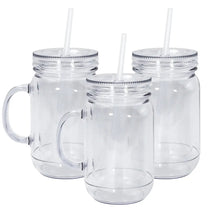 Load image into Gallery viewer, 16oz/500ml Plastic Mason Jars