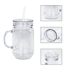 Load image into Gallery viewer, 16oz/500ml Plastic Mason Jars