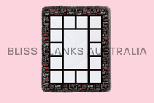 Load image into Gallery viewer, Sublimation 15 panel "I LOVE YOU" Blanket with fringe