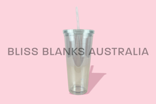 Load image into Gallery viewer, Acrylic Snow Globe tumblers 12oz,16oz & 24oz  with S/Globe lid
