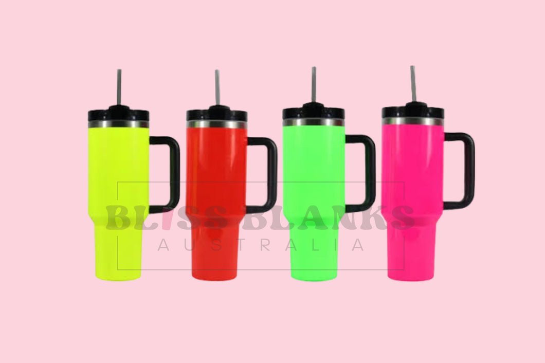 NEON 40oz Stainless steel Sublimation tumbler