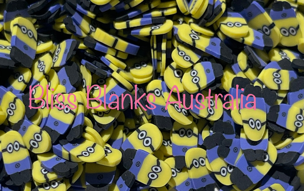 Minion Polymer Clay slices