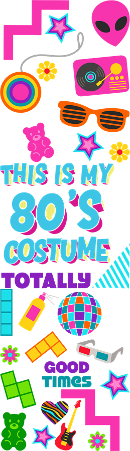 PEN UV DTF - 80's Costume