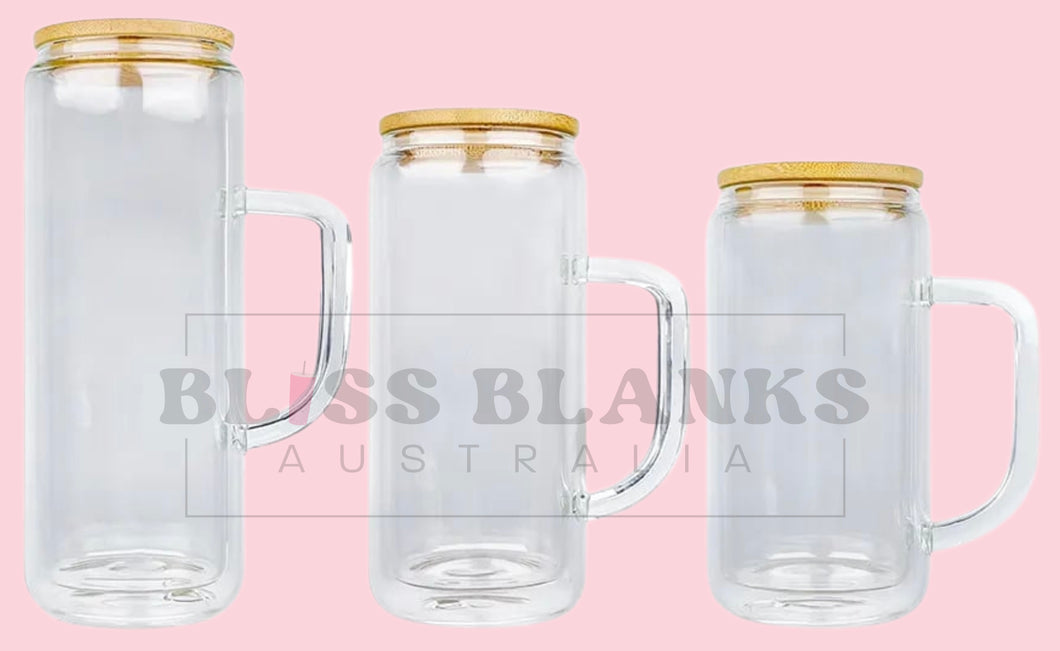 Snow globes with handles 20oz, 15oz & 12oz