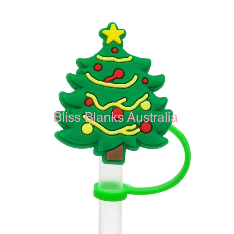 Straw Toppers-Christmas ( Random Pack of 5)