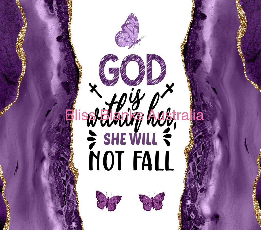20oz Sublimation Digital Image Download- God is within her