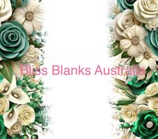 20oz Sublimation Digital Image Download- 3D Floral Add your own text (11)