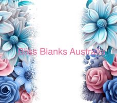 20oz Sublimation Digital Image Download- 3D Floral Add your own text (13)