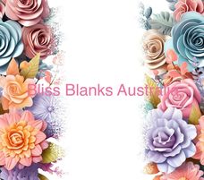 20oz Sublimation Digital Image Download- 3D Floral Add your own text (17)