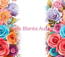 20oz Sublimation Digital Image Download- 3D Floral Add your own text (20)