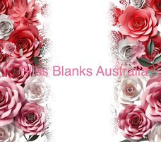 20oz Sublimation Digital Image Download- 3D Floral Add your own text (21)