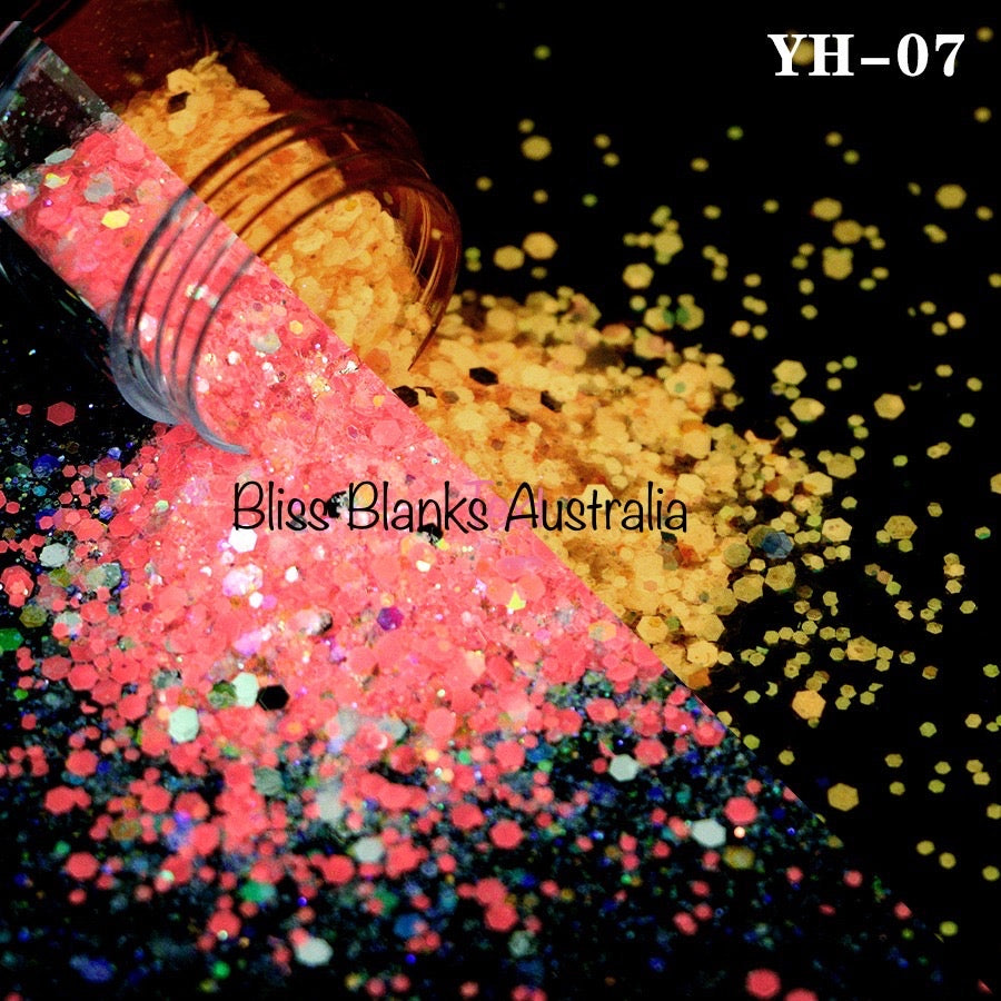 Mango Glow- Glow in the dark Glitter - YH-07