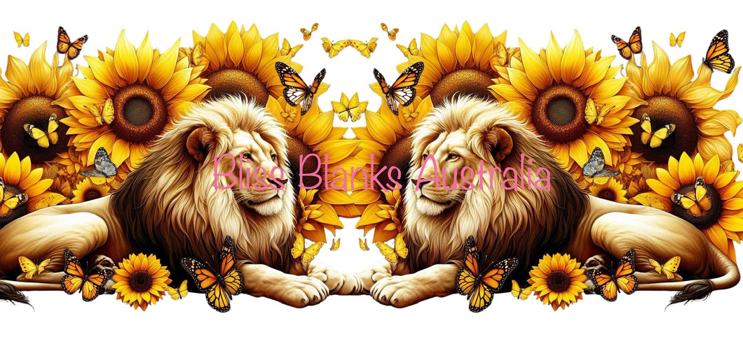 16oz UV DTF - Majestic Lions  (Exclusive design)