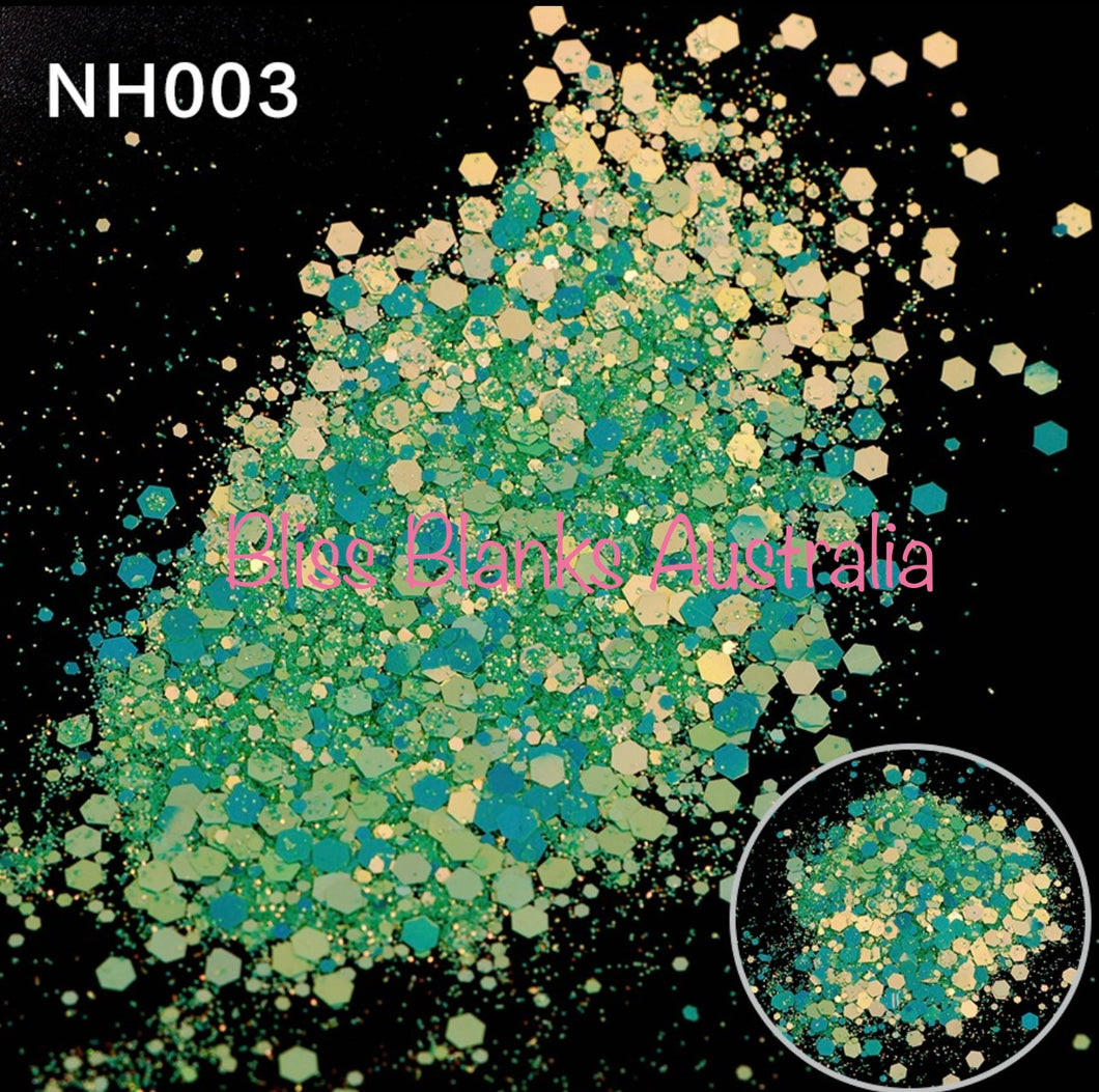 Lime smoothie Glitter- NH-003#