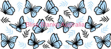 Load image into Gallery viewer, 40oz UV DTF wrap - Blue Butterflies
