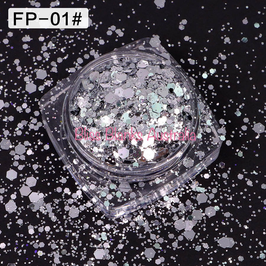 Silver Sylvester Glitter Mix - FP-01#