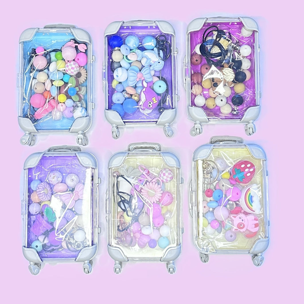 Holiday mini suitcase bead packs