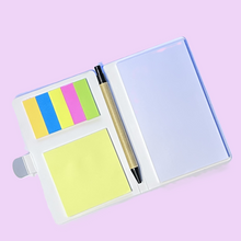 Load image into Gallery viewer, Blank sticky notes / Note pad holder with pen
