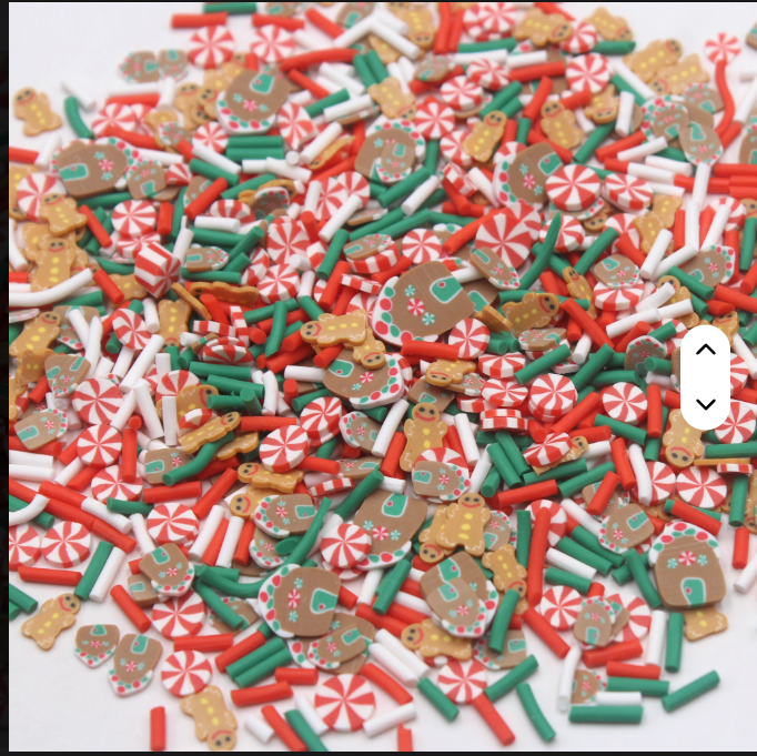 Gingerbread Christmas Polymer Clay Pieces