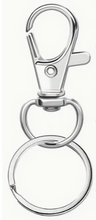 Load image into Gallery viewer, Claw Clasp Swivel Clips with Keyring - Bag of 10
