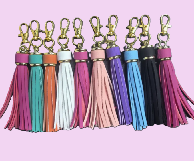 Faux Leather Tassels
