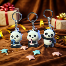 Load image into Gallery viewer, Cute Panda Keyring
