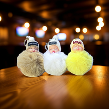 Load image into Gallery viewer, Pom Pom Baby Doll Keyring
