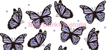 Load image into Gallery viewer, 16oz UV DTF - Purple butterflies
