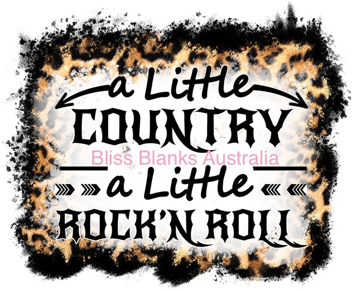 UV DTF Decal - A little Country and Rock n Roll