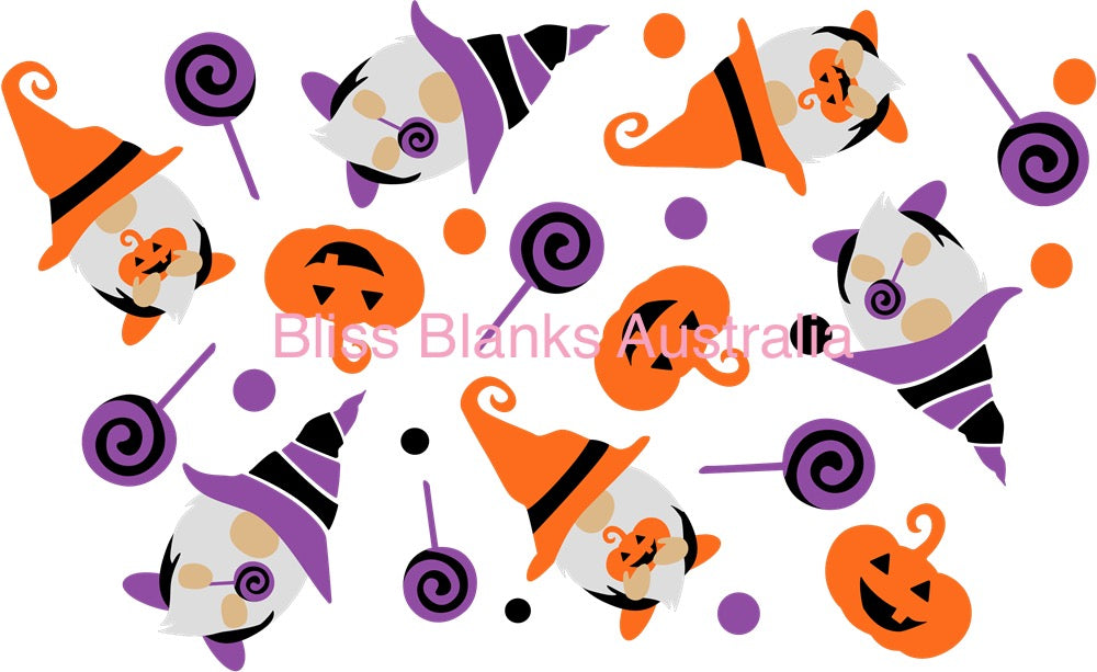 24oz UV DTF - Pumpkins & Gnomes