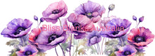 Load image into Gallery viewer, 40oz UV DTF wrap - Purple Flowers
