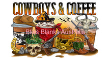 Load image into Gallery viewer, 16oz UV DTF - Cowboys and Coffee
