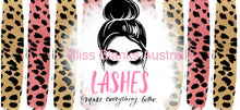 Load image into Gallery viewer, 16oz UV DTF - Lashes
