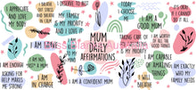 Load image into Gallery viewer, 16oz UV DTF - Mum affirmations
