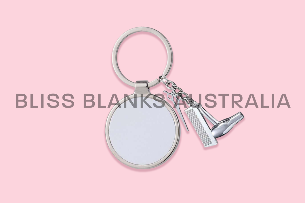 Sublimation Hair Dresser Keyring