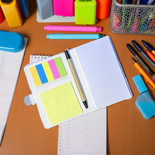 Load image into Gallery viewer, Blank sticky notes / Note pad holder with pen
