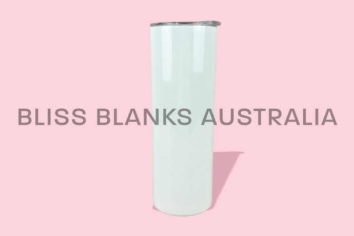 Straight White Sublimation Tumblers