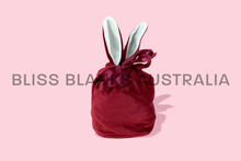Load image into Gallery viewer, Velvet Easter Bunny Bag - Burgundy
