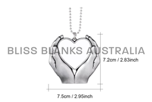 Load image into Gallery viewer, Sublimation Heart in Hand Hanger
