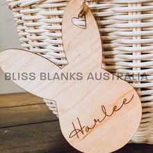 Load image into Gallery viewer, Bunny Ear Bag Name Tag
